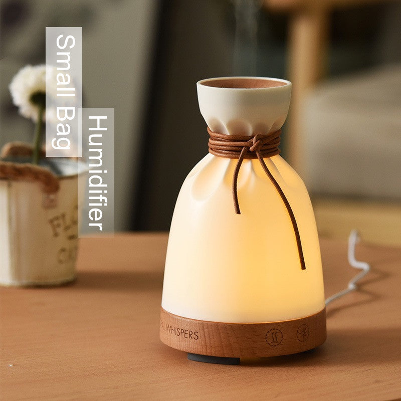 Aromatherapy Humidifier | Solid Wood, 140ML Water Tank

