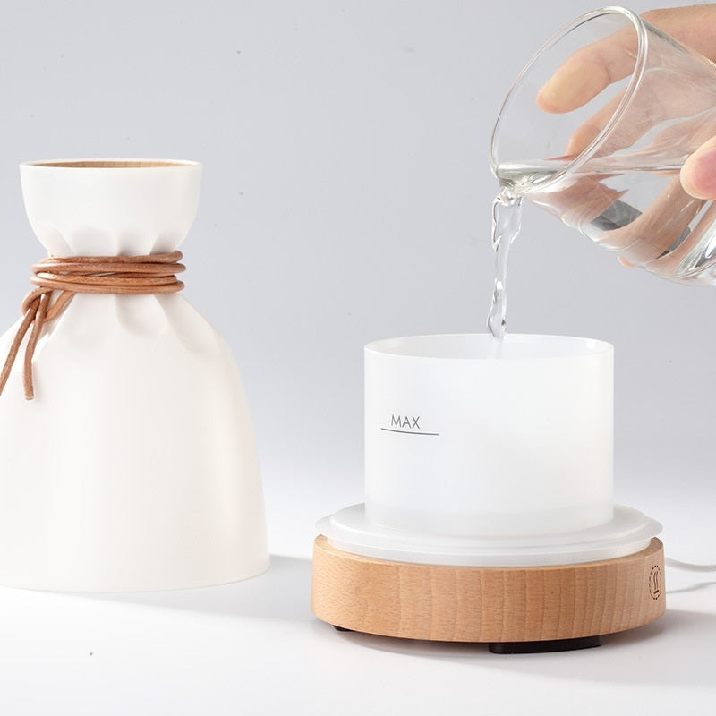 Aromatherapy Humidifier | Solid Wood, 140ML Water Tank

