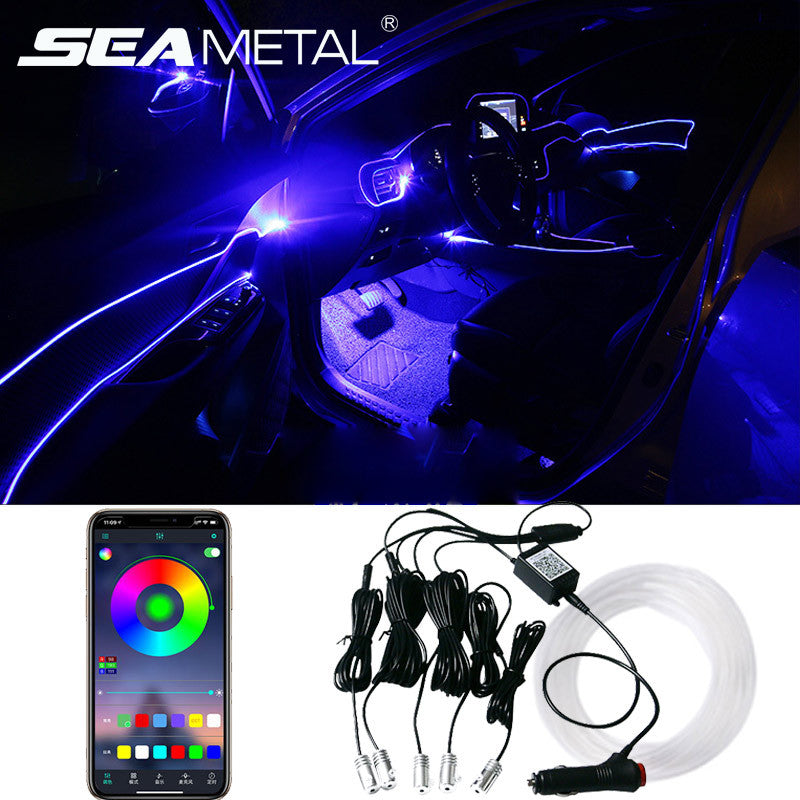 Car Fiber Optic Ambient Light - RGB LED App Control

