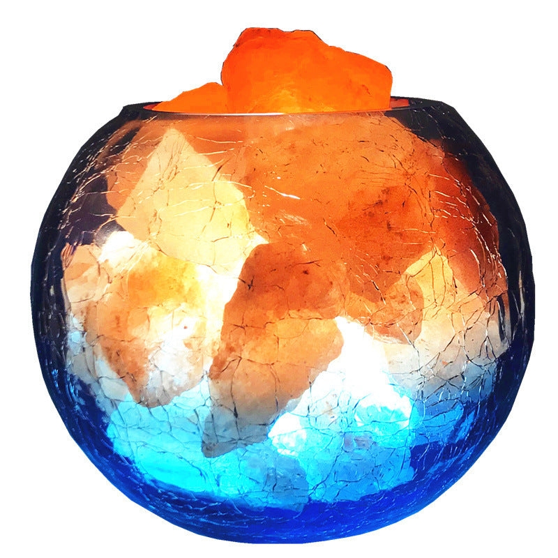 Crystal Salt Lamp with Negative Ion & Adjustable Brightness

