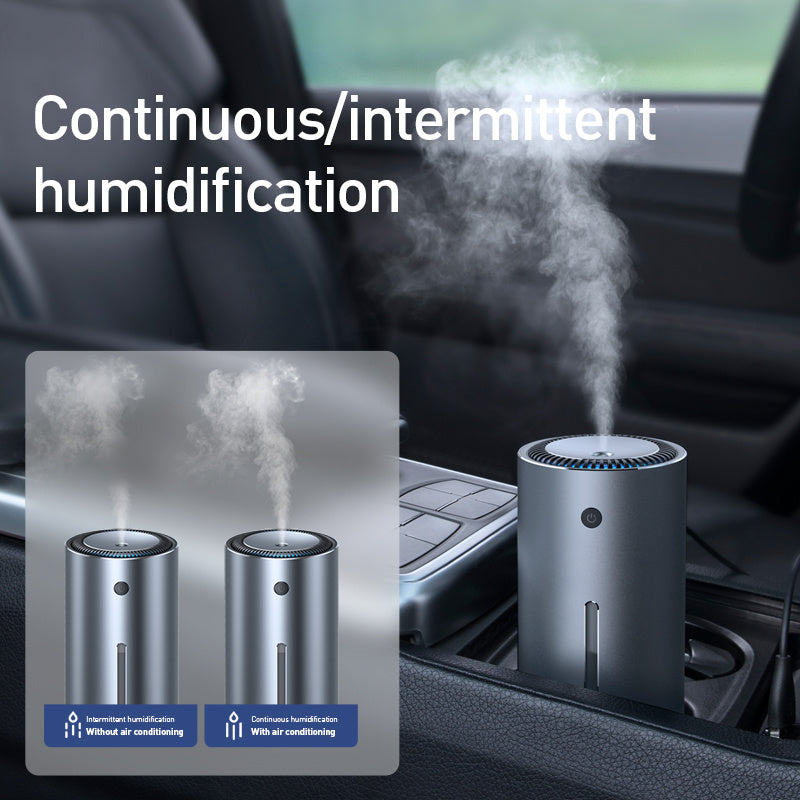 Compact Car Humidifier - 300ml/hr, USB Powered

