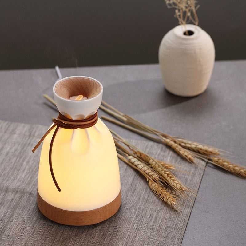 Aromatherapy Humidifier | Solid Wood, 140ML Water Tank

