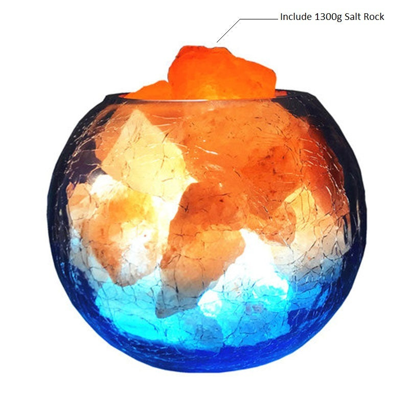 Crystal Salt Lamp with Negative Ion & Adjustable Brightness

