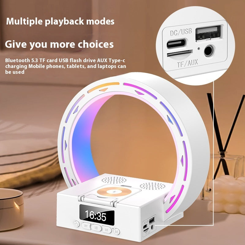 4-in-1 Bluetooth Speaker, Lamp & Wireless Charger

