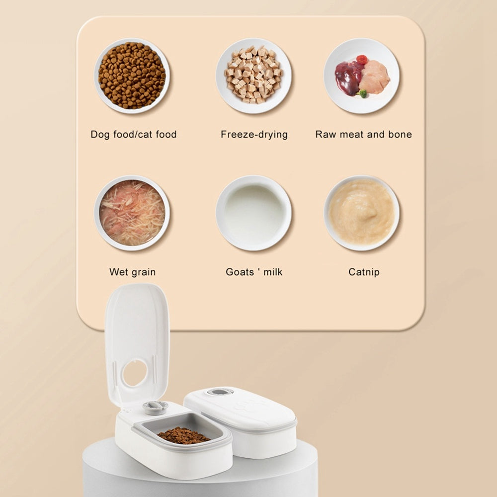 Automatic Pet Feeder & Water Dispenser - Smart and Stainless Steel