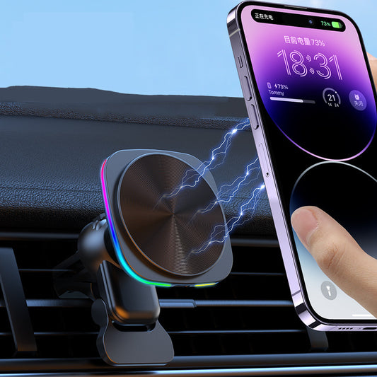 Popular RGB Color Lights Car Magnetic Wireless Charger