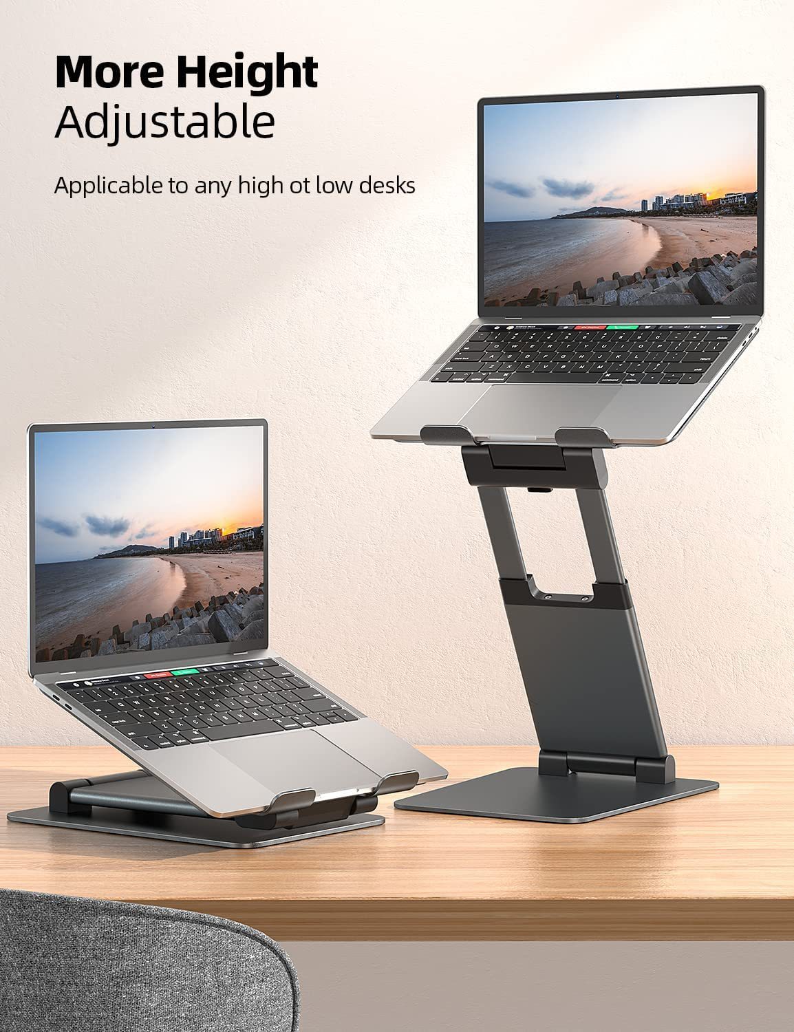 Notebook Bracket Laptop Bracket Aluminum Alloy Desktop Adjustable Base 360-degree Rotation