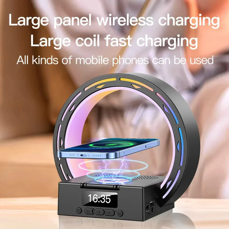 4-in-1 Bluetooth Speaker, Lamp & Wireless Charger

