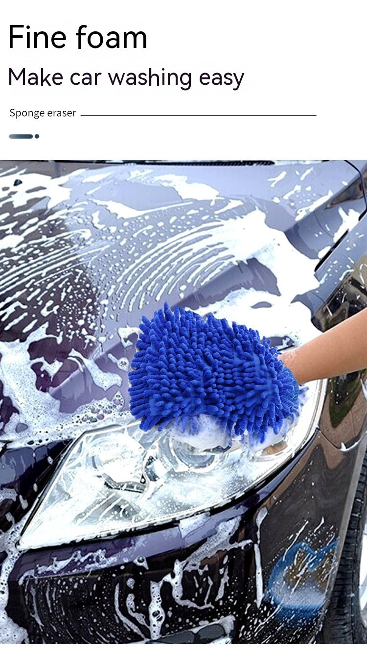 Double-Sided Car Washing Gloves | Versatile Cleaning Tool

