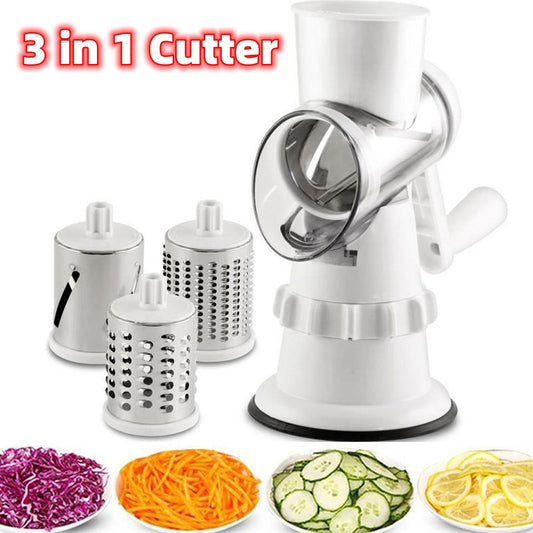 3-in-1 Vegetable Slicer & Grater | Kitchen Essentials

