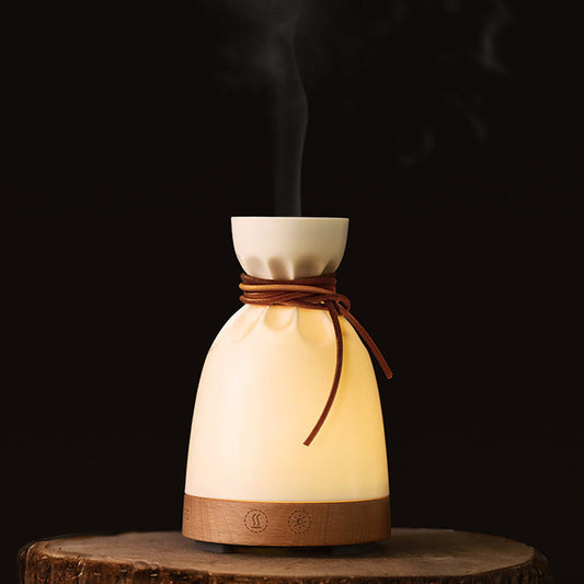 Aromatherapy Humidifier | Solid Wood, 140ML Water Tank

