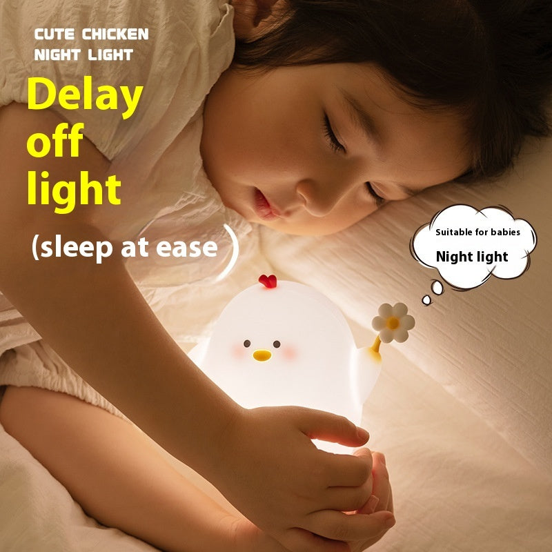 Cute Chicken Night Light | Silicone Atmosphere Lamp

