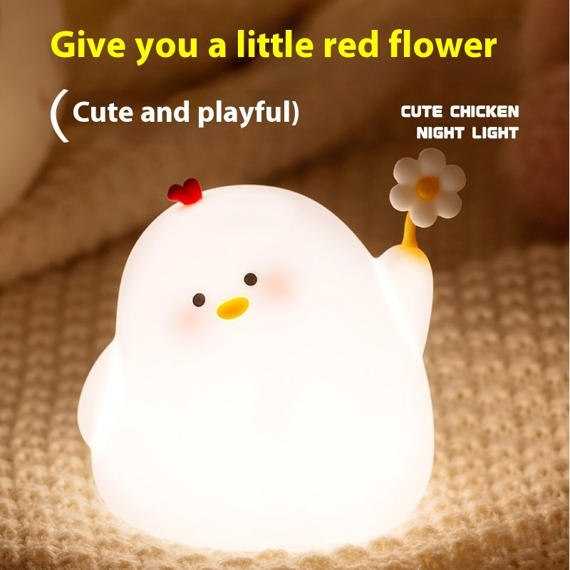 Cute Chicken Night Light | Silicone Atmosphere Lamp

