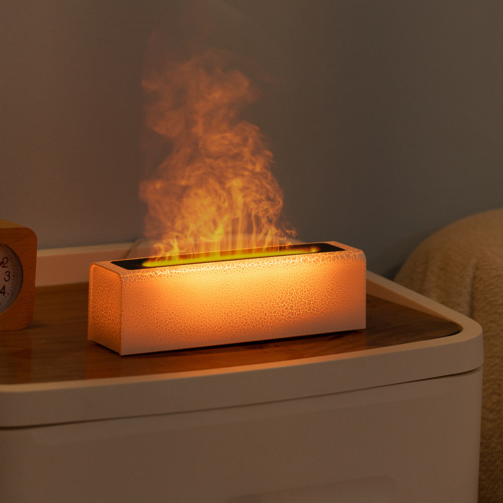 Colorful Flame Aromatherapy Humidifier - USB Plug-in

