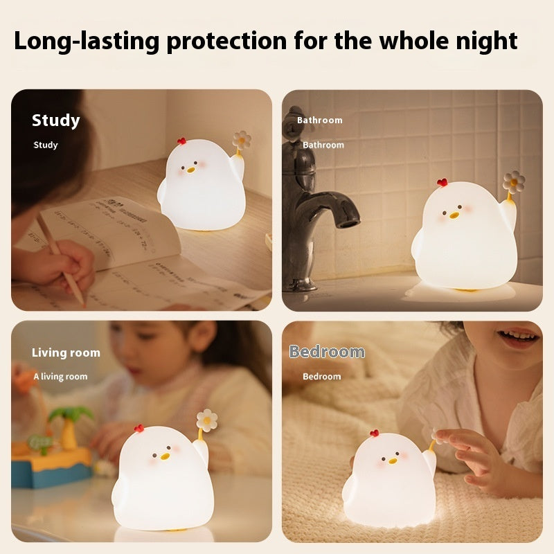 Cute Chicken Night Light | Silicone Atmosphere Lamp

