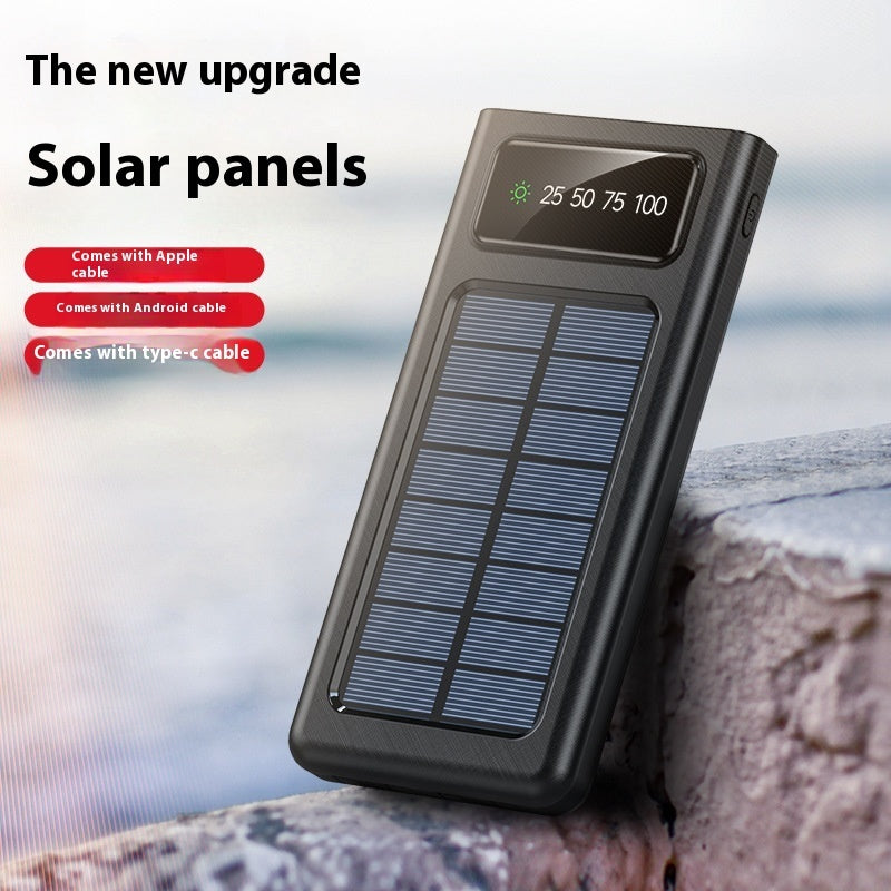 With Cable Four-wire Solar Energy Portable Battery For Mobile Phones