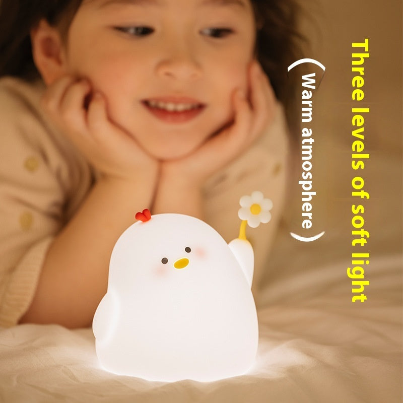 Cute Chicken Night Light | Silicone Atmosphere Lamp

